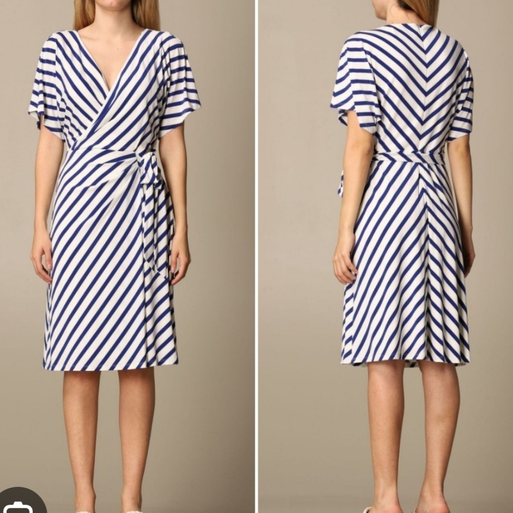 Ralph Lauren Black Label chevron dress Sz 6 - Picture 2 of 9